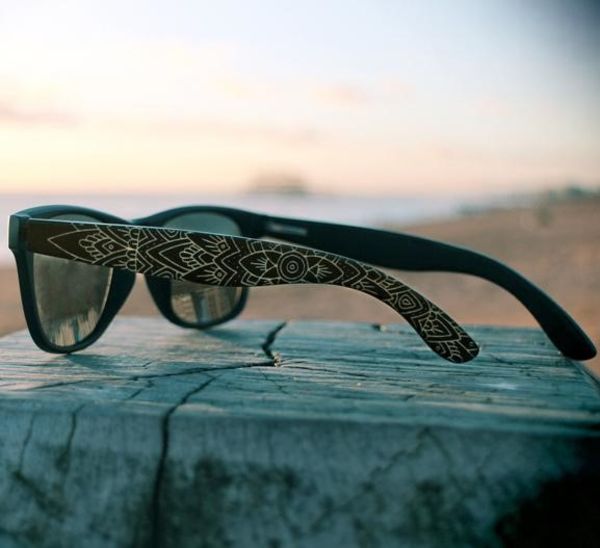 mens mandala engraved sunglasses